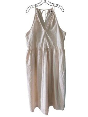 Universal Thread Cream Eyelet Maxi A-Line Dress Size X-Large